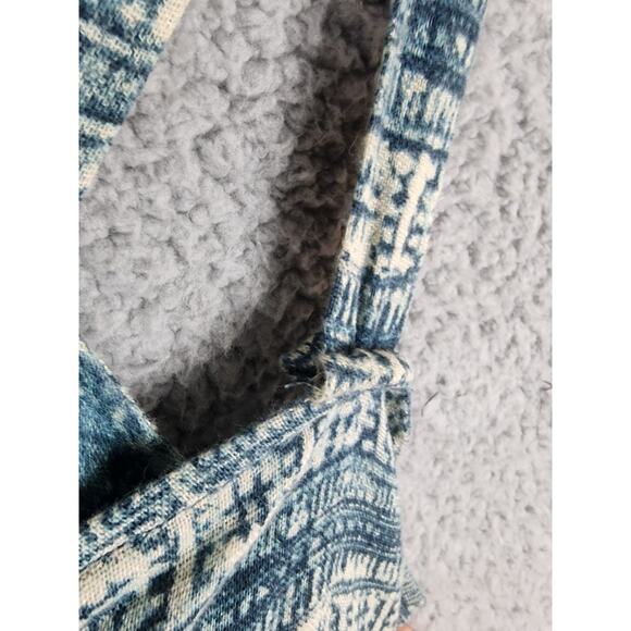 Free People OB397615 Sac Magique Indigo Combo Print Midi Dress w/Pockets Sz S - Picture 6 of 9